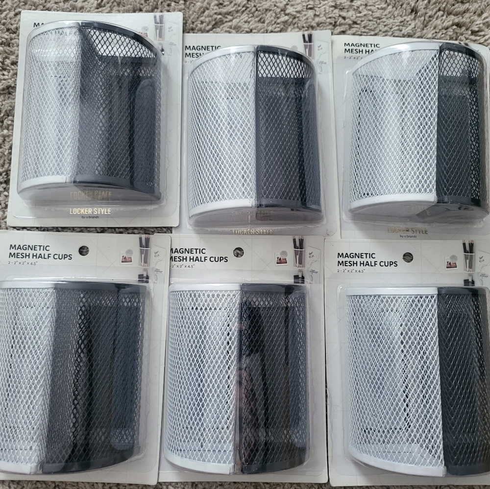 6 Pack Magnetic Mesh Cups